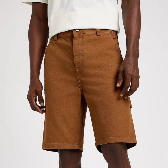 Acorn brown carpenter shorts.