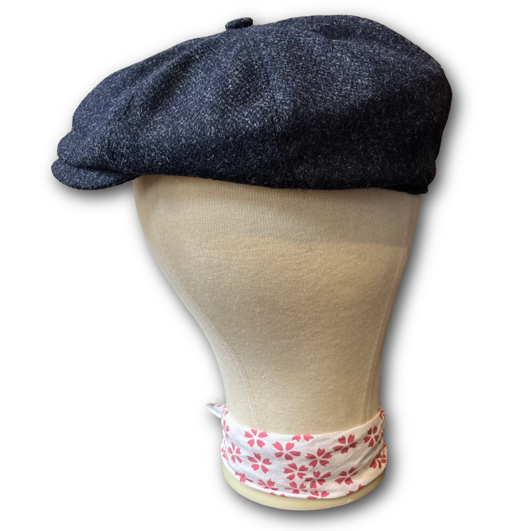 Regent - Baker Boy Cap - Navy Tweed