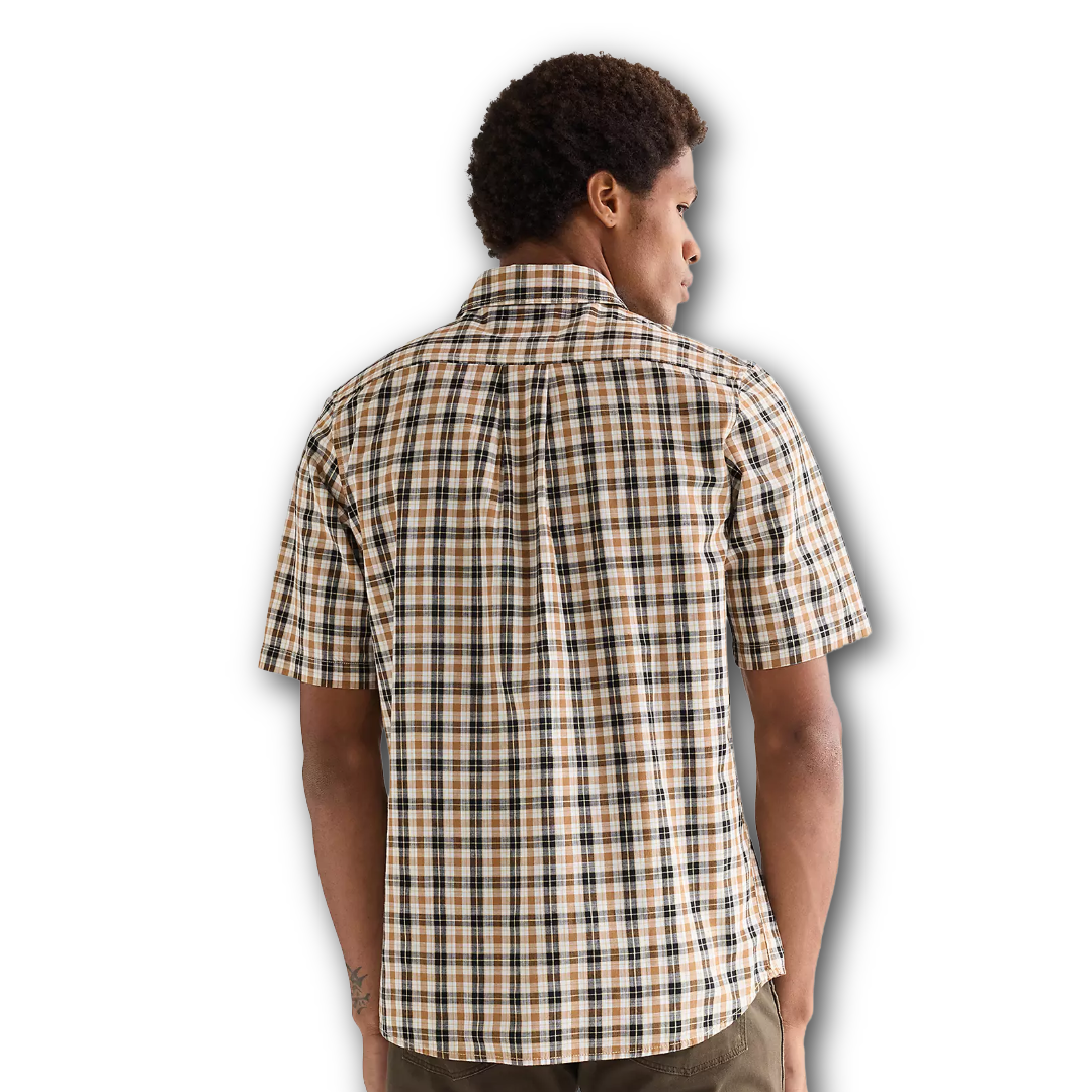 Wrangler - Regular Short Sleeve One Pocket Shirt - Golden Wheat