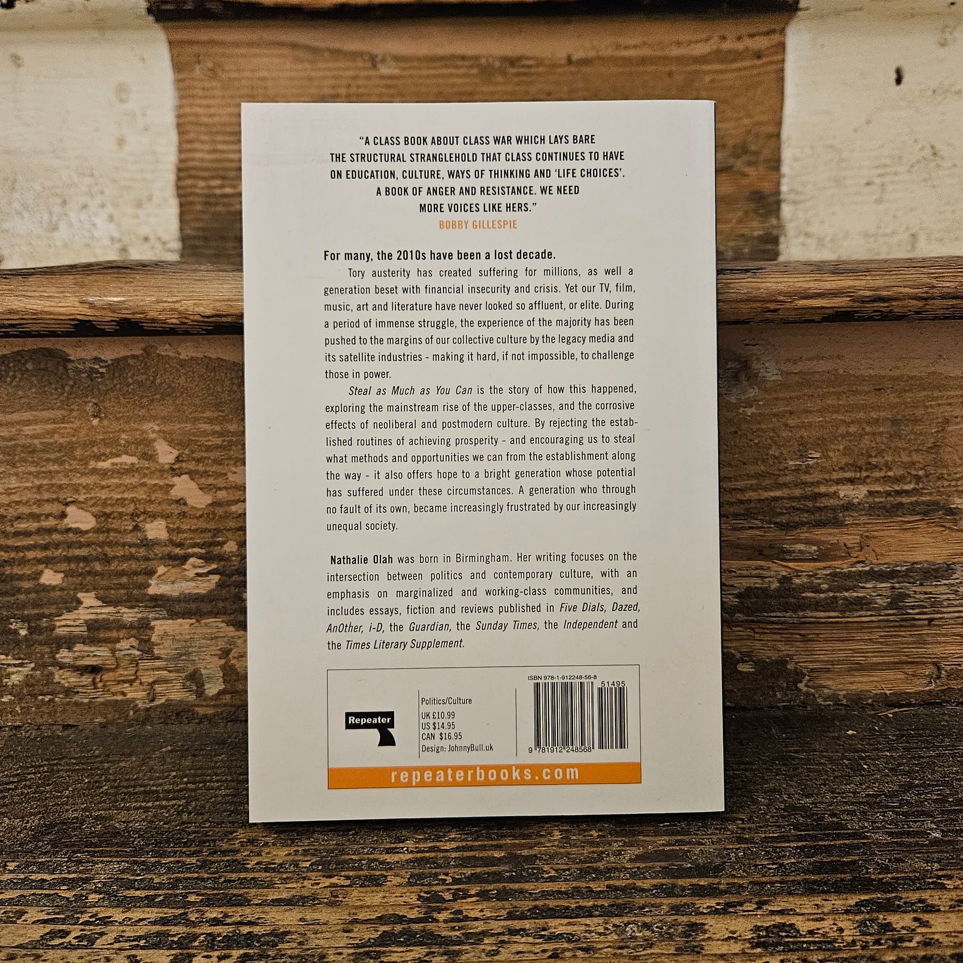 Back cover fo Steal as Much as You Can - Nathalie Olah