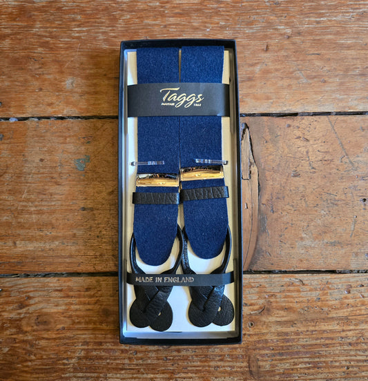 TAGGS - Box Cloth Braces - Navy