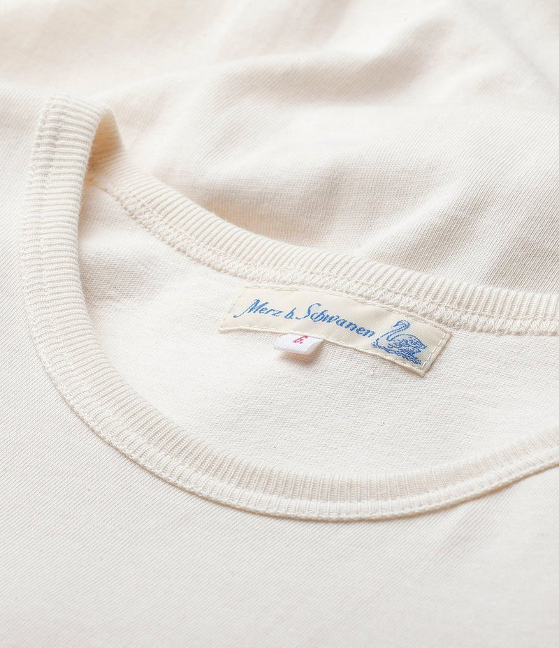 MERZ B. SCHWANEN - 215 Classic Crew Neck Tee - Nature