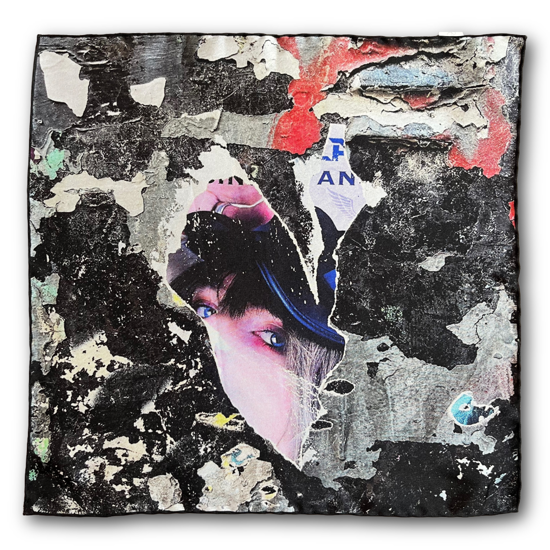 Regent - Silk Pocket Square - Graffiti Eye