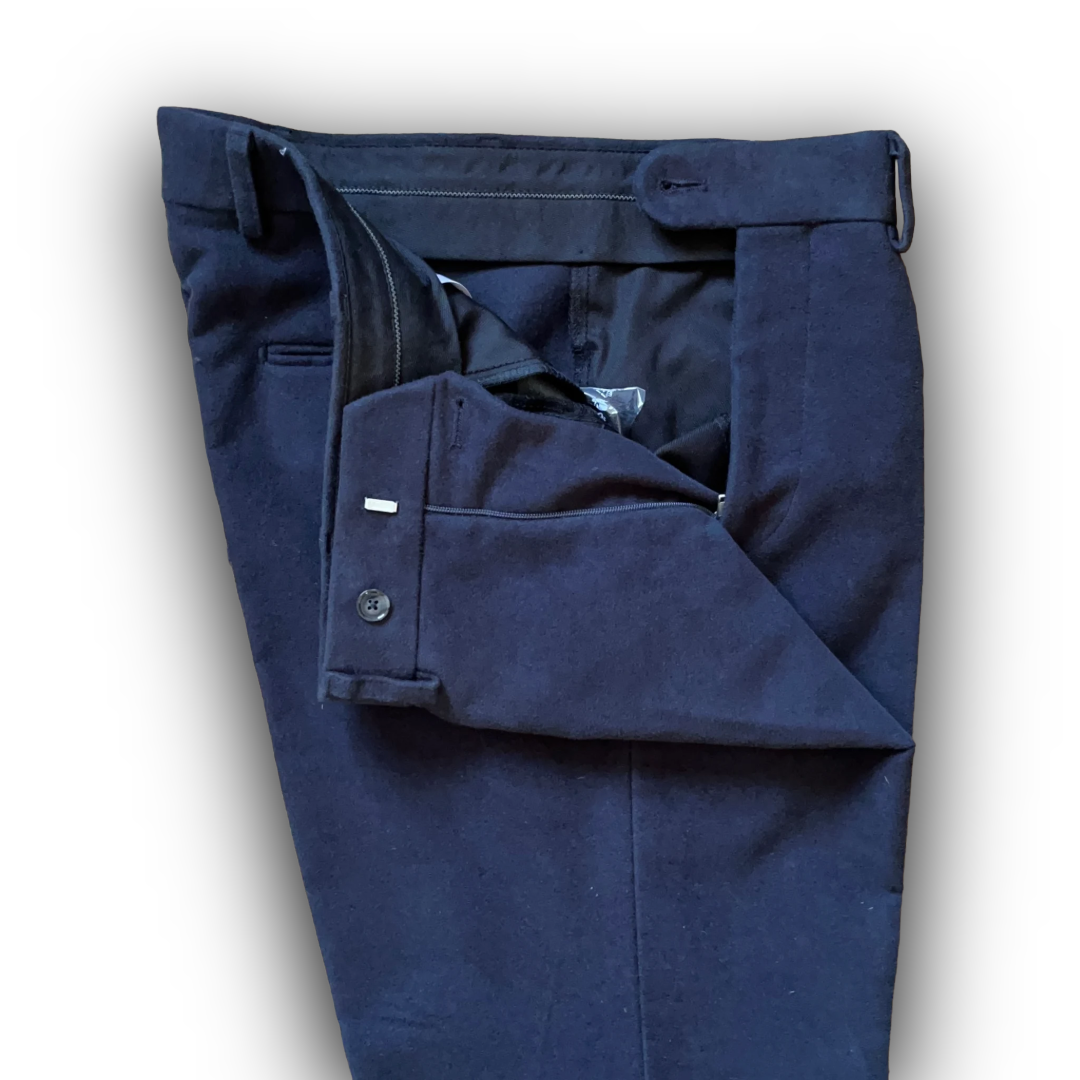 Regent - 'Jeremy' Trousers - Cloudy Navy Moleskin