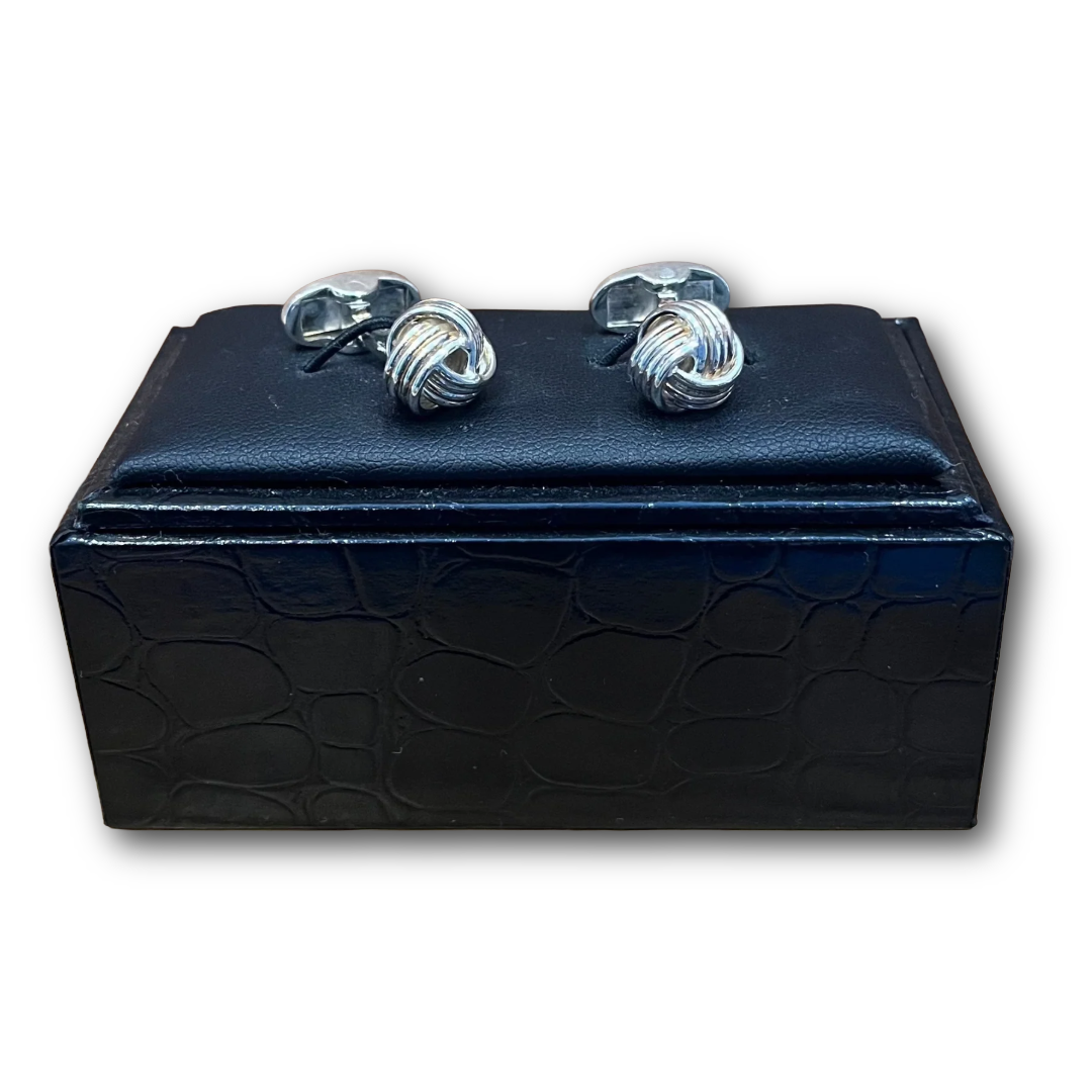 Regent - Cufflinks - Sterling Silver Knots