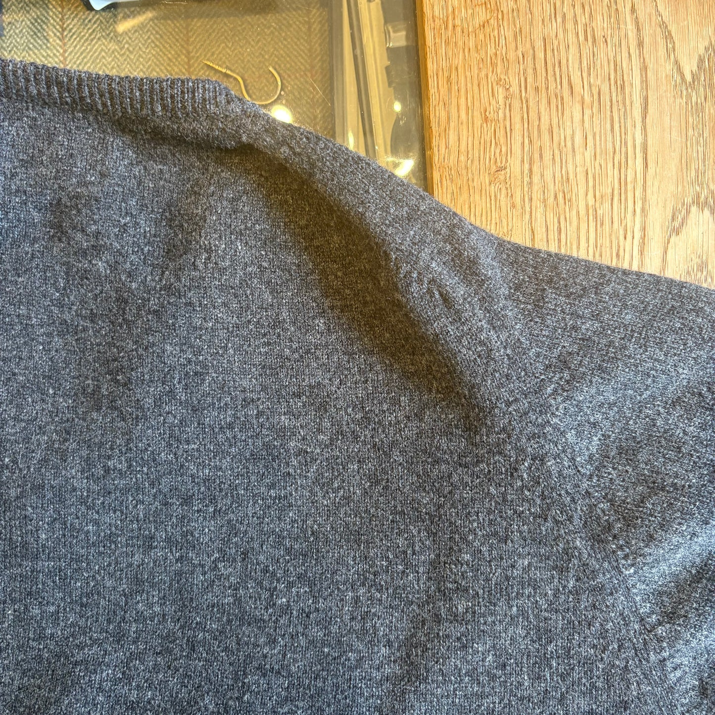 Regent - V Neck Jumper - Geelong - Charcoal Grey