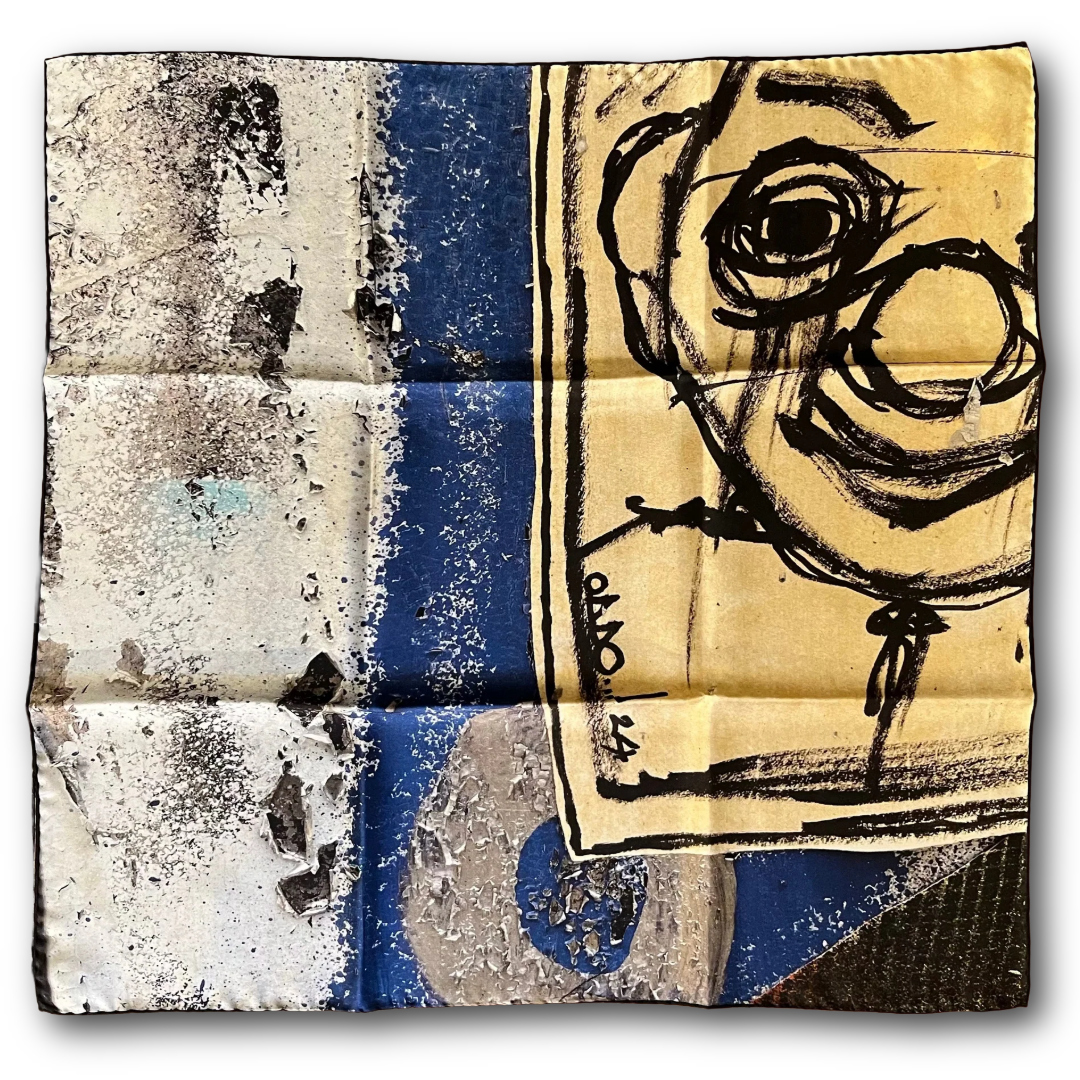 Regent - Large Square Silk Scarf - 65cm - Man