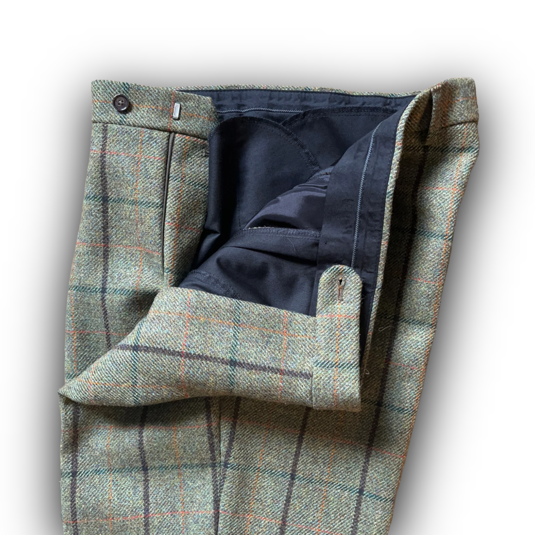 Regent - Breeks - Lovat Mill Tweed - Green with Overcheck