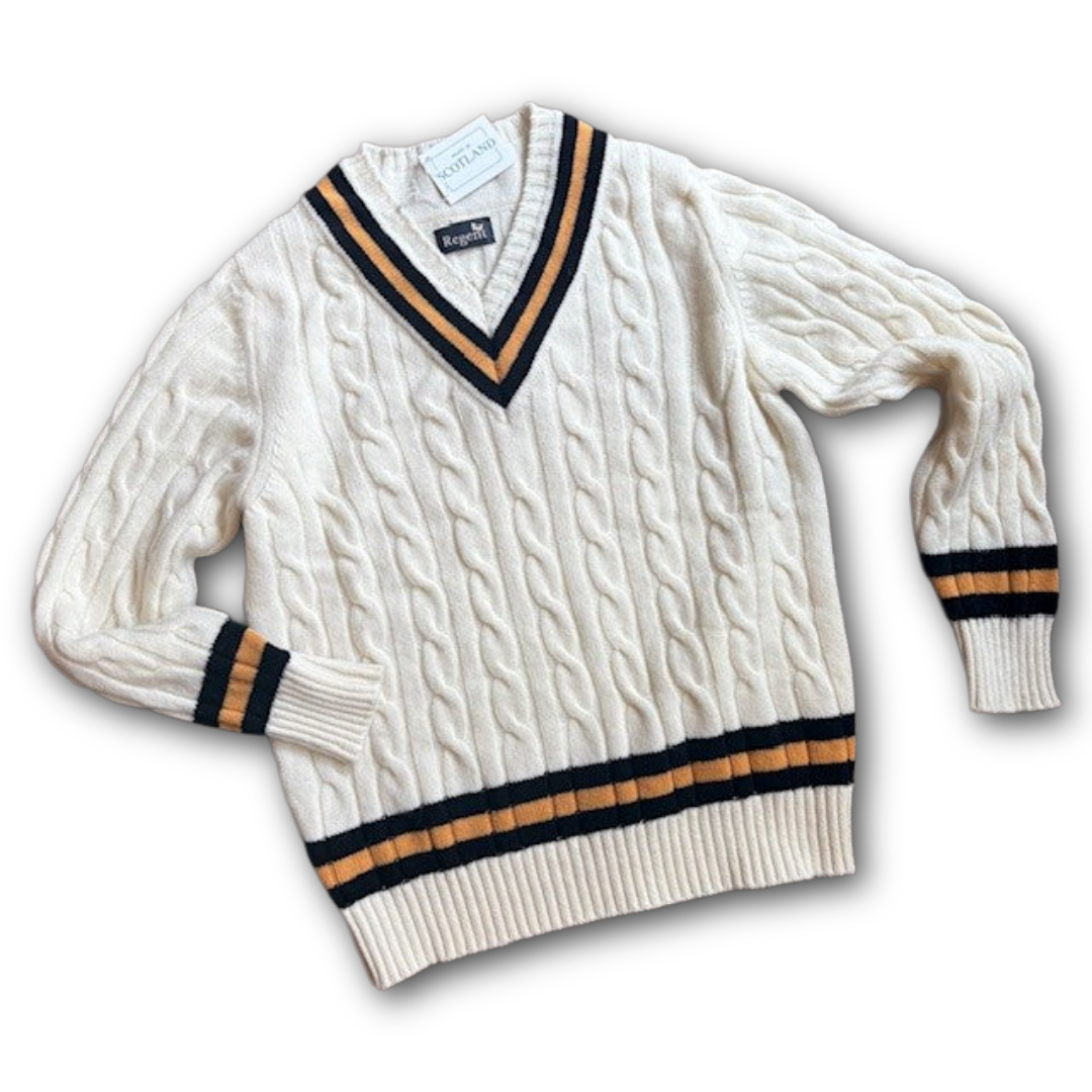 Regent - Cricket Jumper - Gold & Black