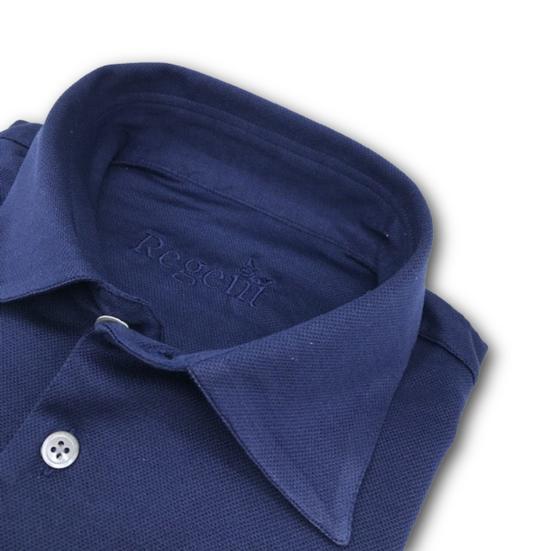 Regent - Polo Shirt - Short Sleeve - Italian Cotton - Navy Blue