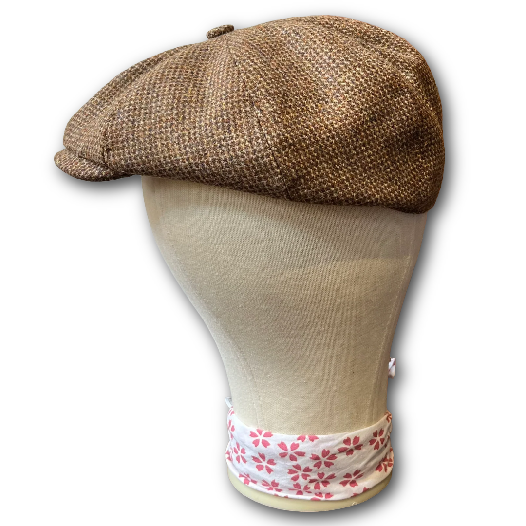 Regent - Baker Boy Cap - 'Goldfinch' Ginger Tweed