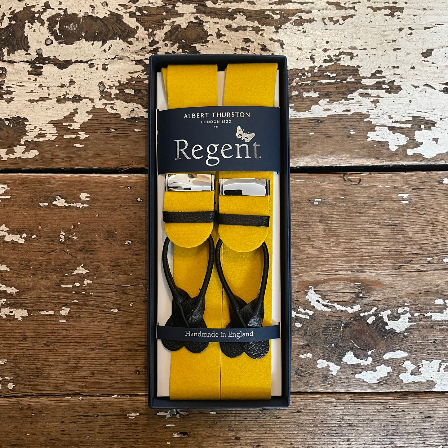 Albert Thurston x Regent - Braces - Boxcloth - Gold/Yellow - Regent Tailoring