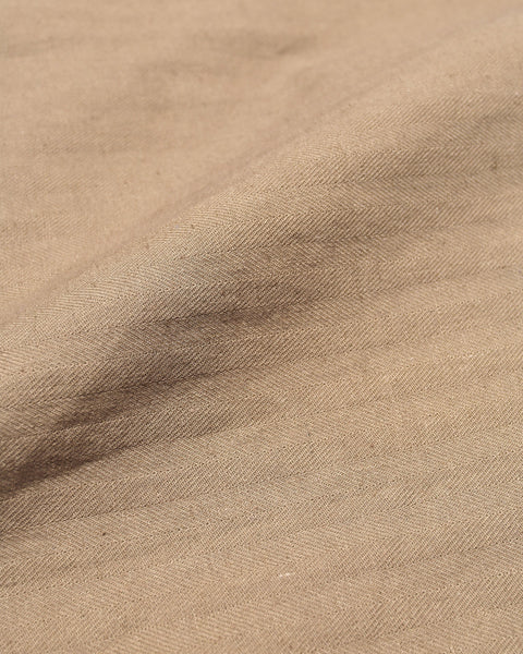 FAR AFIELD - Hiro Shirt Herringbone Twill - Sand