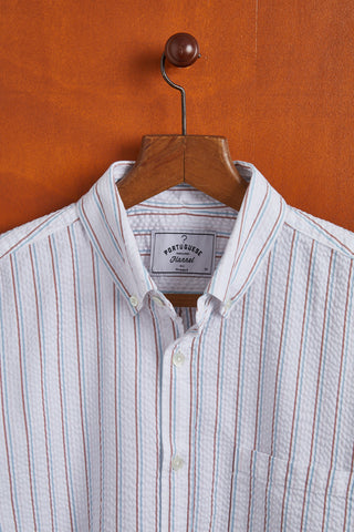 PORTUGUESE FLANNEL - Atlántico Multi Stripe Shirt