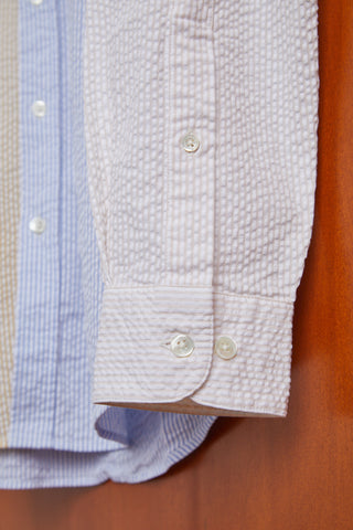 Portuguese Flannel - Atlántico Patchwork Stripe - Long Sleeve