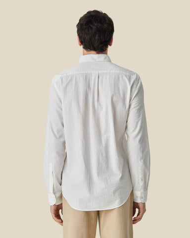 Portuguese Flannel - Atlántico Plain White Shirt - Long Sleeve