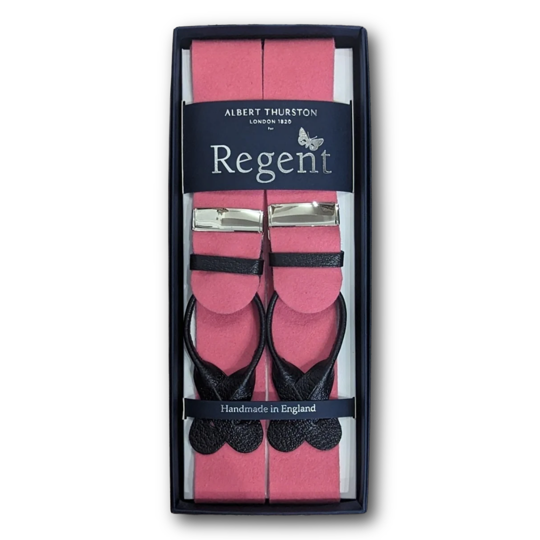 Albert Thurston x Regent - Braces - Boxcloth - Pink