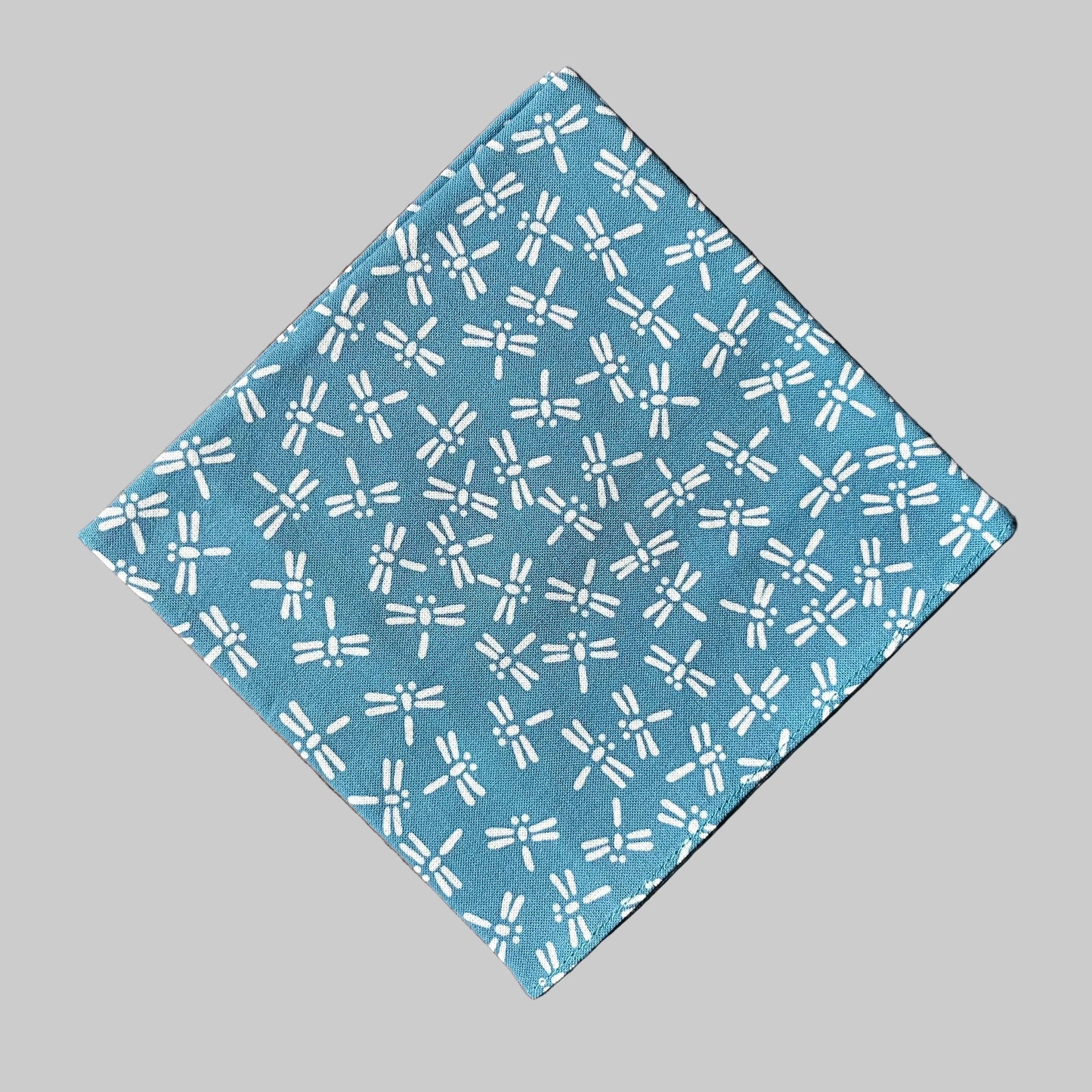 Niwaki - Cotton Handkerchief - Blue / Dragonflies - Regent Tailoring