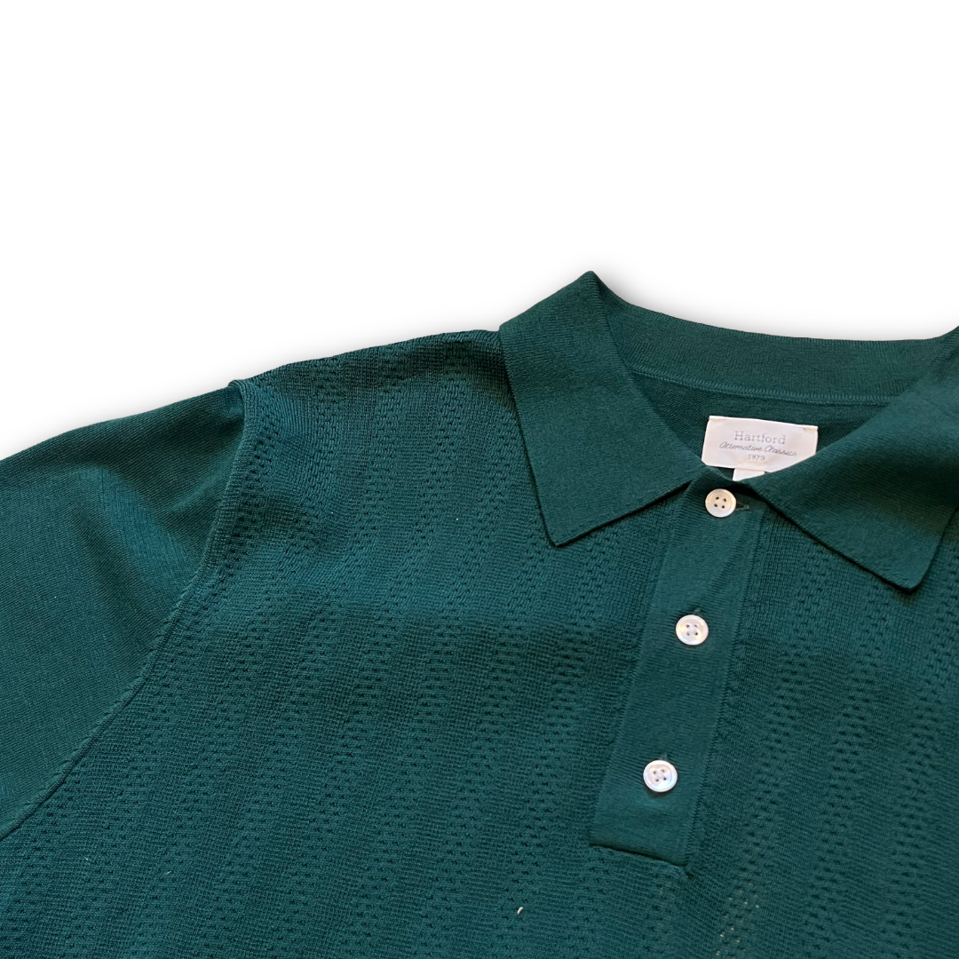 Hartford - Retro Polo - Green - COL.03