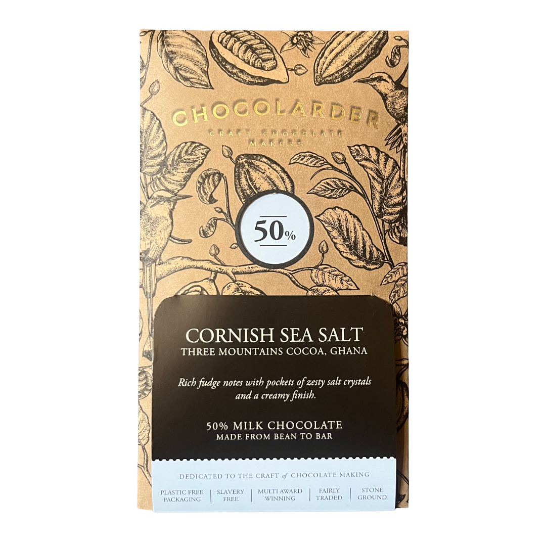 CHOCOLARDER -Cornish Seasalt 50% Milk Chocolate