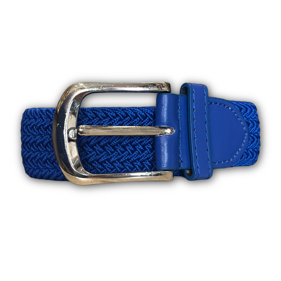 Regent - Woven Elastic Belt - Bright Blie