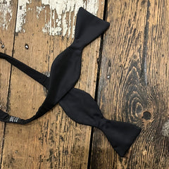 Regent - Silk Bow Tie - Black