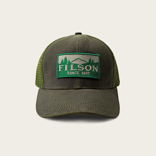 Filson - Logger Mesh Cap - Oil Finish Tin Cloth - Otter Green