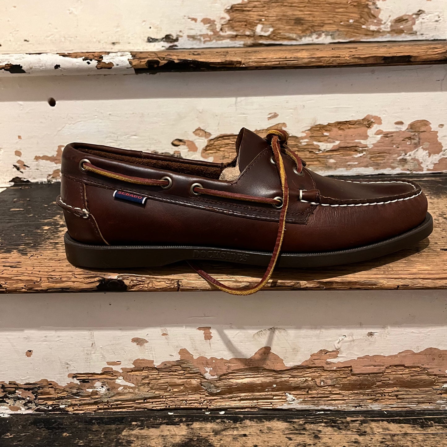 Sebago - Dockside Portland Leather Boat Shoe - Brown Gum