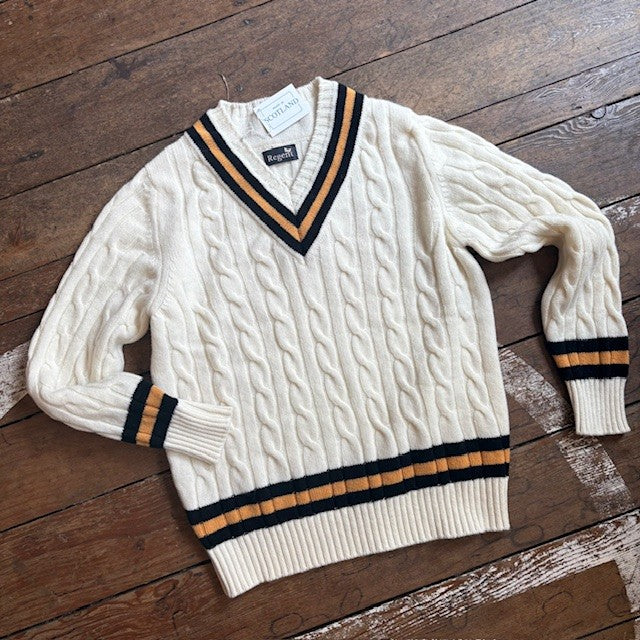 Regent - Cricket Jumper - Gold & Black