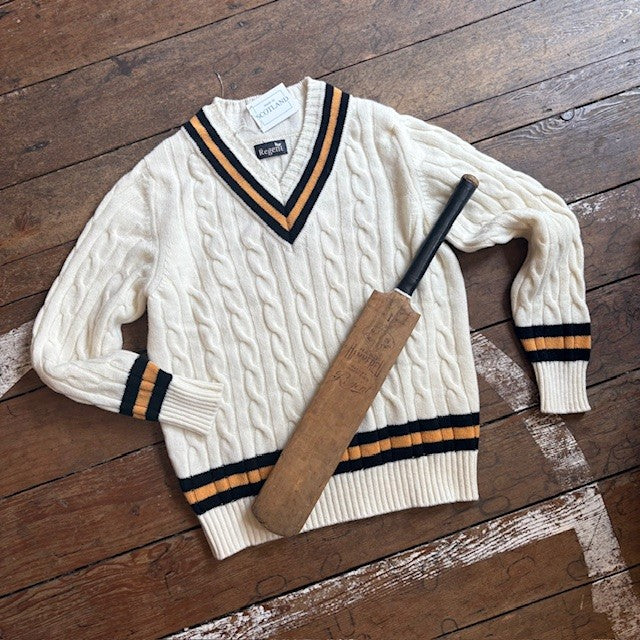 Regent - Cricket Jumper - Gold & Black