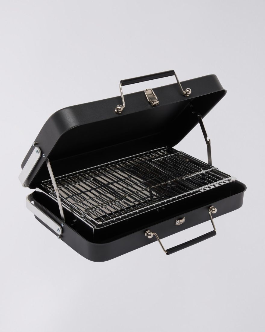 EDWIN - Portable BBQ - Stainless Steel - Black