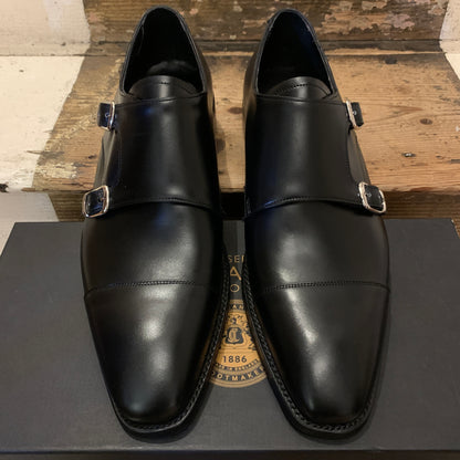 Joseph Cheaney - Snowdon - Double Monk Shoes - Black Leather
