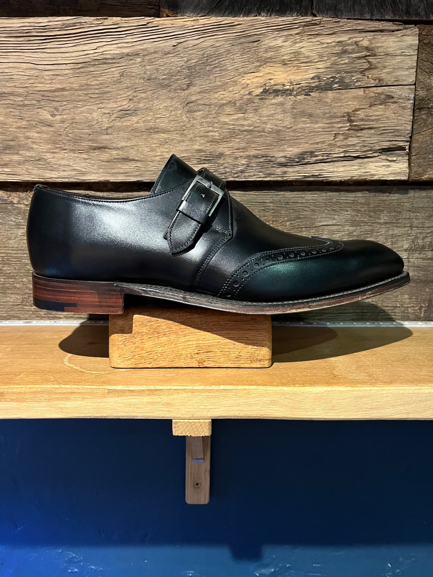 Regent - 'The Monk' - Leather Monk Strap Shoes - Black - Regent Tailoring