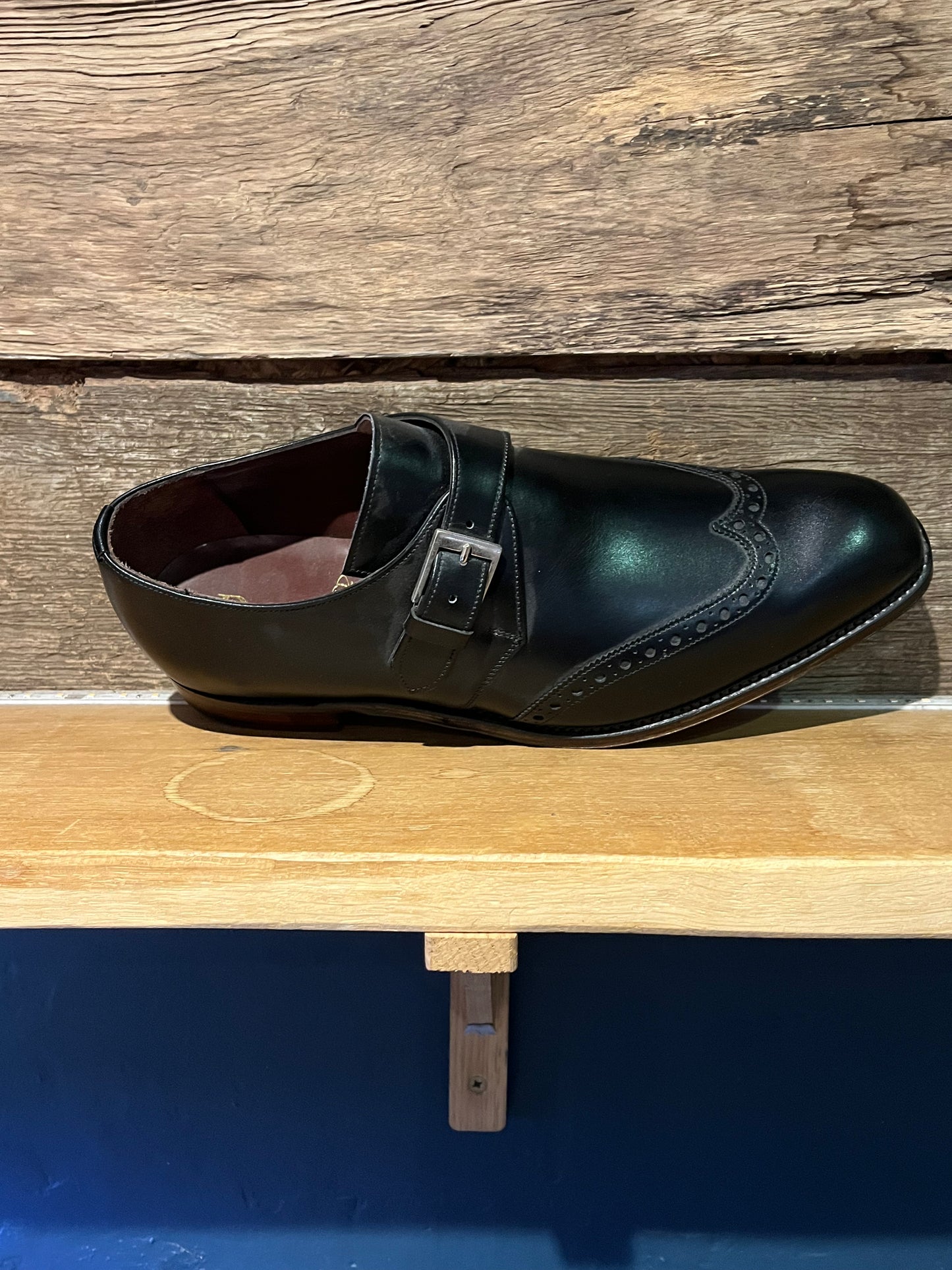 Regent - 'The Monk' - Leather Monk Strap Shoes - Black - Regent Tailoring