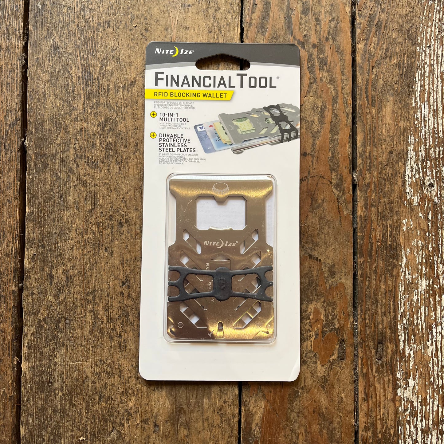 Nite Ize - Financial Tool ®- RFID Blocking Wallet- Black - FMTR-01-R7