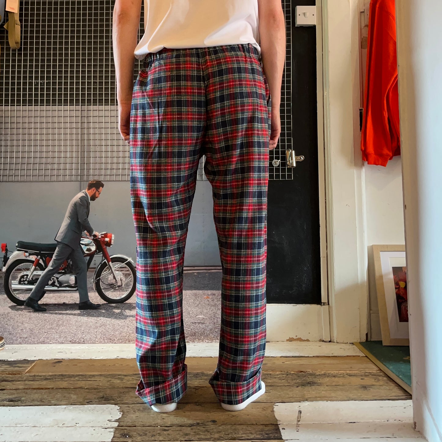Regent - Lounge Pants - Navy Check - PJ