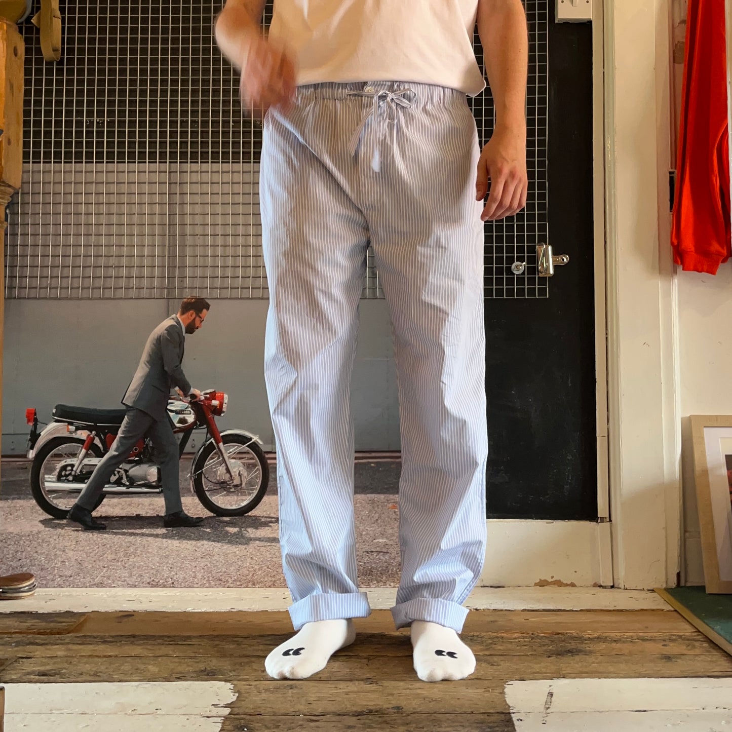 Regent - Lounge Pants - Blue Stripe - PJ