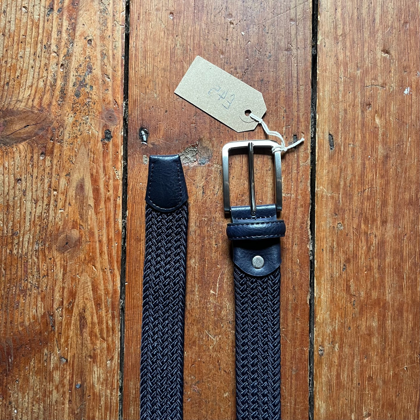 Regent - Woven Elastic Belt - Dark Navy