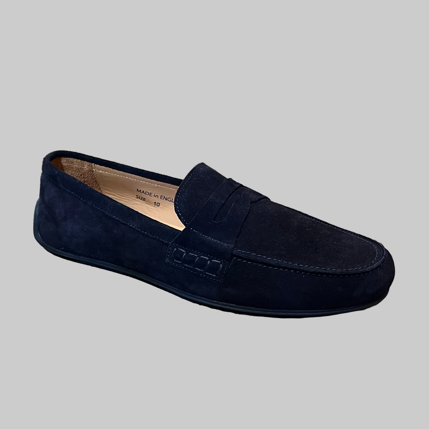 Joseph Cheaney - Hunt - Driving Moccasin - Navy Suede