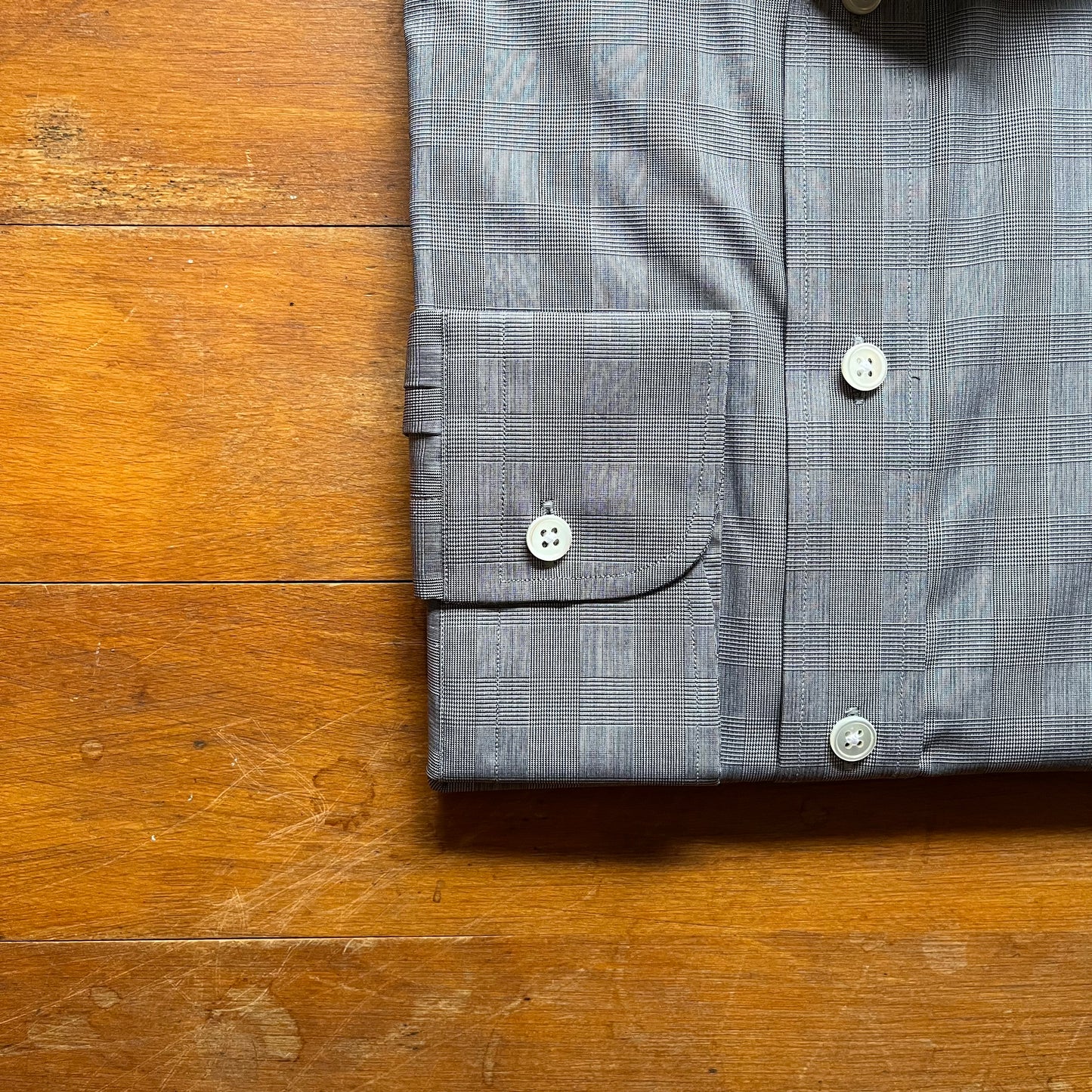 Regent - 'Henry' Prince of Wales Check Shirt - Grey
