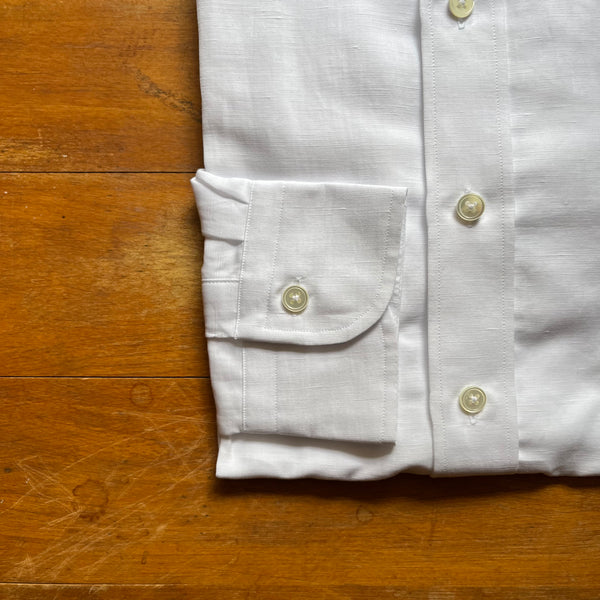 Regent - Dee Dee Shirt - White Cotton/Linen