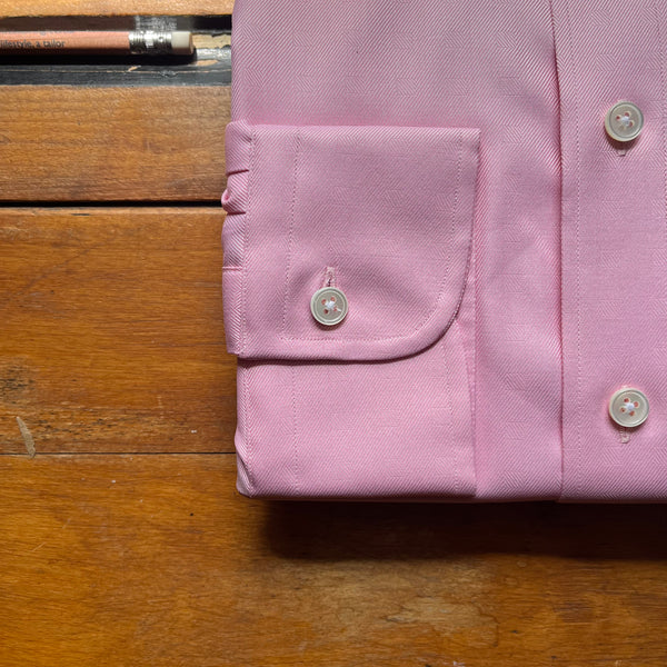 Regent - Ben Shirt - Pink Squares Twill