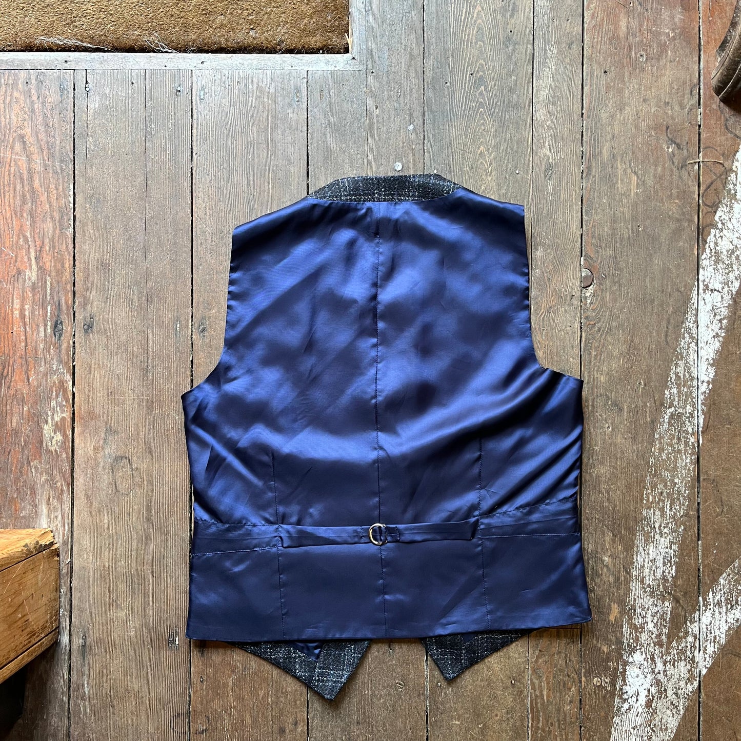 Regent - Joker Waistcoat – Blue and Charcoal Check