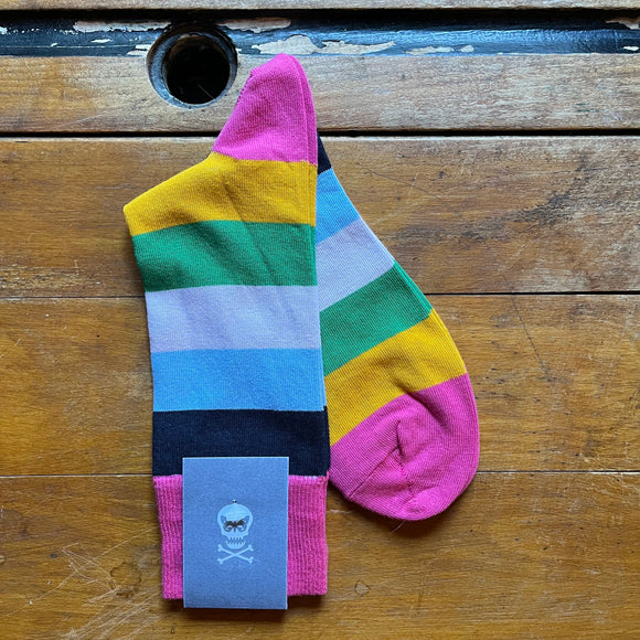 Regent cotton multicoloured striped socks