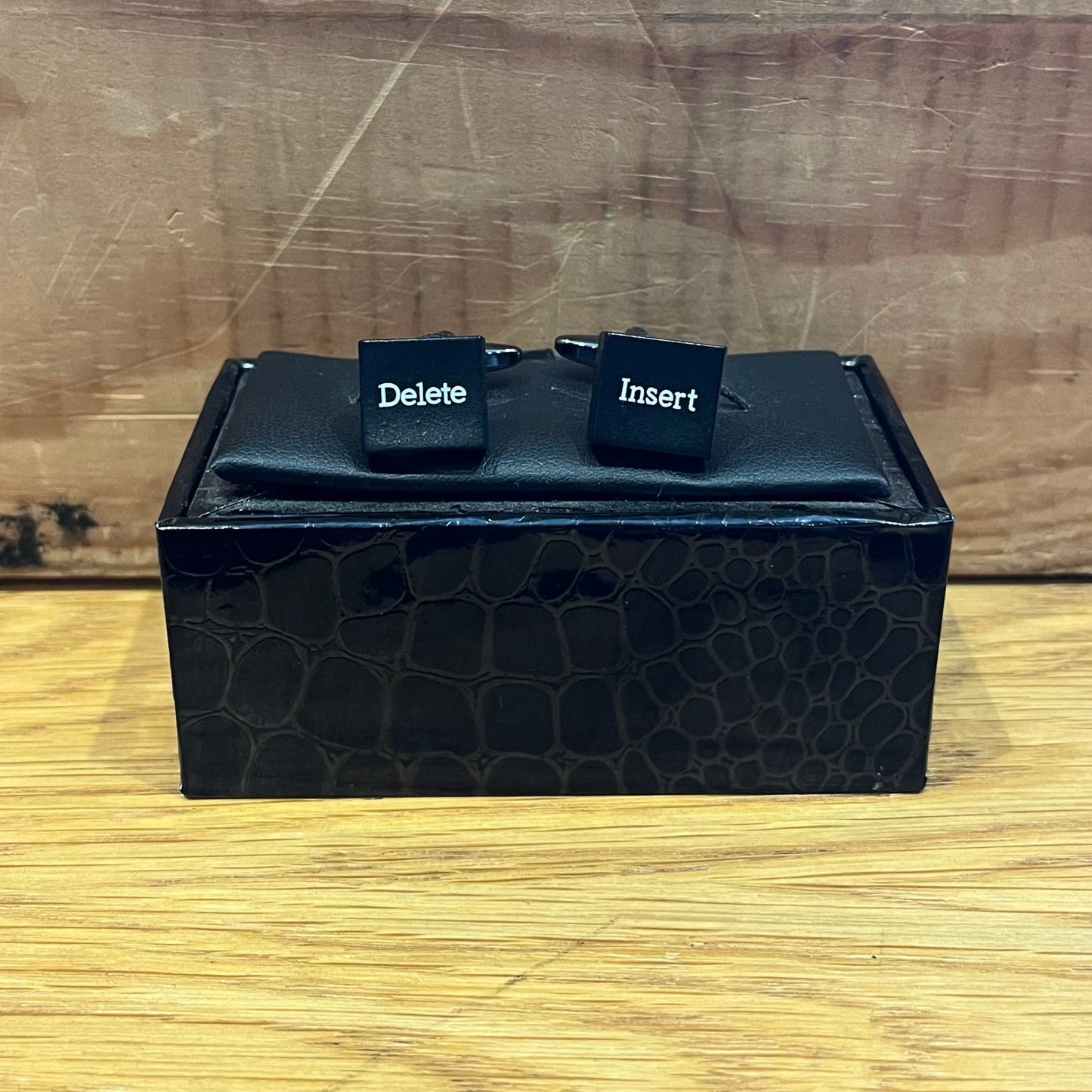 `insert and Delete computer keyboard button cufflinks