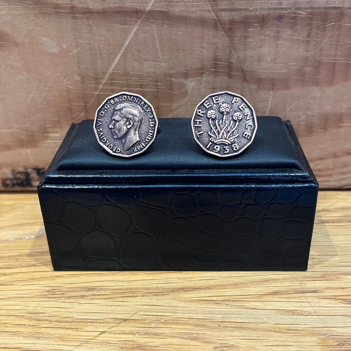 Regent threepence cufflinks