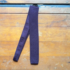 Regent - Knitted Silk Tie - Purple