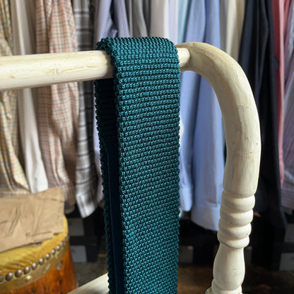 Regent - Knitted Silk Tie - Teal