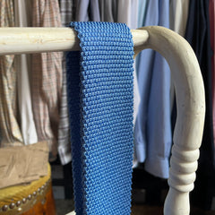 Regent - Knitted Silk Tie - Sky Blue
