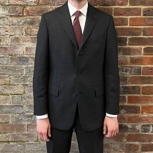 Regent - 'Charles' Heritage - 3-Button Suit In Grey Wool - jacket